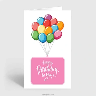 Happy Bday To You Greeting Card  Online for none