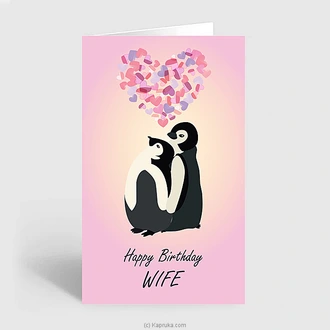 Happy Bday Wife Greeting Card  Online for none