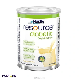 NESTLE RESOURCE DIABETIC MILK POWDER VANILA 400G  Online for none