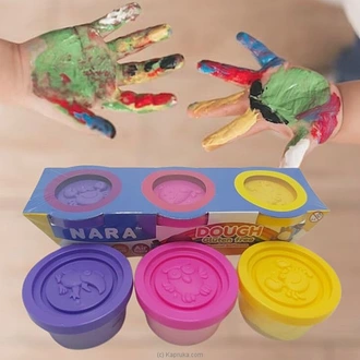Clay Play Dough 3 Colours 120g - MDG  Online for none
