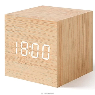 LED Wood Clock Digital Temperature Humidity Electronic Alarm Clock Buy Best Sellers Online for specialGifts