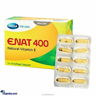 E NAT 400 30`S Softgel Capsules Natural Vitamin E  Online for none