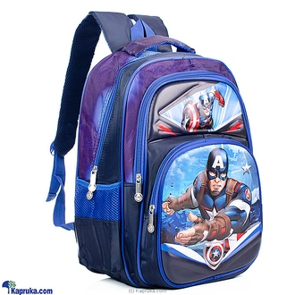 Captain America Fanatic School Bag For Boy  Online for none