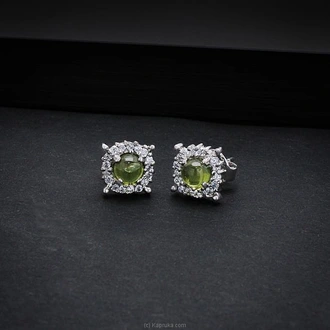 TASH GEM AND JEWELLERY CABOCHON PERIDOT EARRINGS TS- KA31 - Tash  Online for none