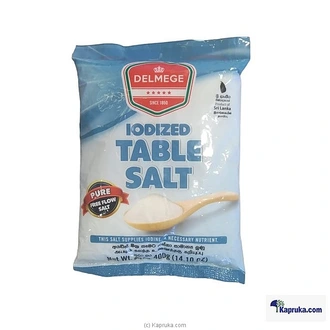 DELMEGE Iodized Table Salt 400g - Spices And Seasoning  Online for none