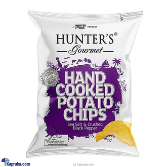 HUNTERS GOURMET HAND COOKED POTATO CHIPS SEA SALT AND BLACK PEPP  Online for none