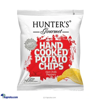 HUNTERS GOURMET HAND COOKED POTATO CHIPS HOT CHILLI PEPPERS FLAV  Online for none