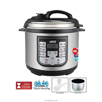 SANFORD 6 LTS Electric Pressure Cooker With None Stick Inner Pot  Online for none