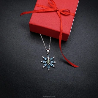 TASH GEM AND JEWELLERY Blue Topaz Orchid Pendant TS-KA32 - Tash  Online for none