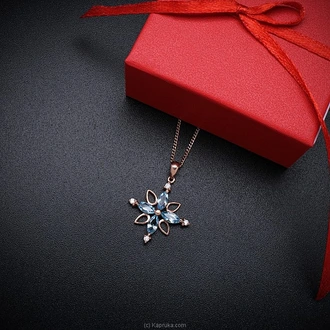 TASH GEM AND JEWELLERY Blue Topaz Floral Pendant TS-KA42 - Tash  Online for none
