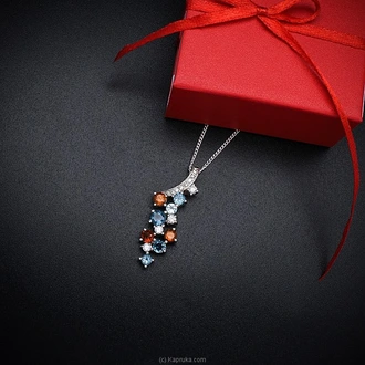 TASH GEM AND JEWELLERY Topaz Namp; Citrine Cluster Pendant TS-KA  Online for none