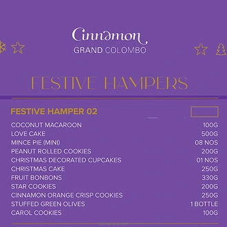 Cinnamon Grand Festive Hamper 02 Buy Cinnamon Grand Online for specialGifts