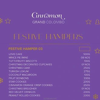 Cinnamon Grand Festive Hamper 03 Buy Cinnamon Grand Online for specialGifts