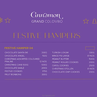 Cinnamon Grand Festive Hamper 04 Buy Cinnamon Grand Online for specialGifts