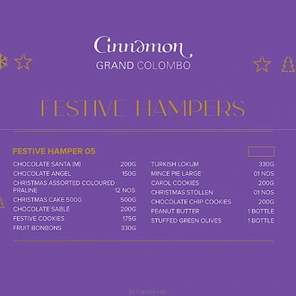 Cinnamon Grand Festive Hamper 05  Online for specialGifts