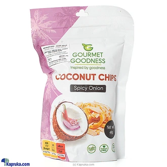 Gourmet Goodness Spicy Onion Coconut Chips 40g - Snacks And Swee  Online for none