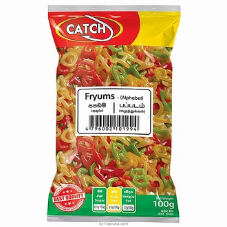 Catch Alphabet Shape Papadam 100g - Fryums - Specialty Foods  Online for none