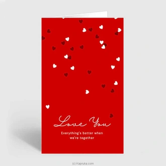 Red Simple Hearts Love You Greeting Card Buy lover Online for specialGifts