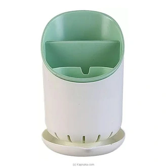 Kitchen Cutlery Organizer - Drainer and Basin Sink Organiser Utensil Holder for Keeping Forks, Spoons, Knives, Sponge, Toothpaste, Brush, Tongue Clean Buy Best Sellers Online for specialGifts