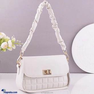 ELEGANCE PETITE QUILTED HAND BAG - WHITE at Kapruka Online