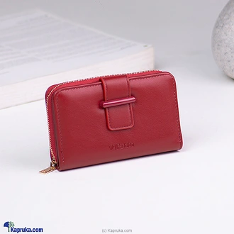 Simple Fashion Folding Wallet - Red  Online for none