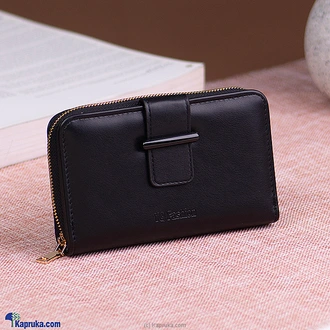 Simple Fashion Folding Wallet - Black  Online for none