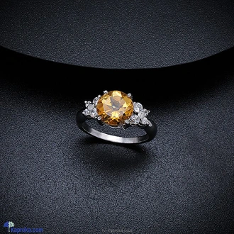 TASH GEM AND JEWELLERY Round Citrine Solitaire Ring TS-KA59 - Ta  Online for none
