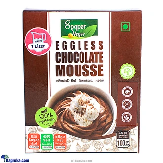 Sooper Vegee Eggless Chocolate Mousse 100g Buy Online Grocery Online for specialGifts