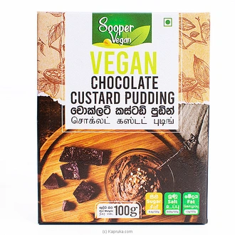 Sooper Vegan Chocolate Custard Pudding 100g Buy Online Grocery Online for specialGifts