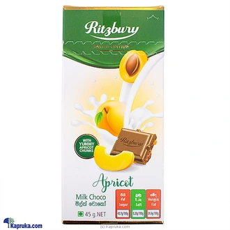 Ritzbury Apricot Milk Choco 45g Buy Ritzbury Online for specialGifts
