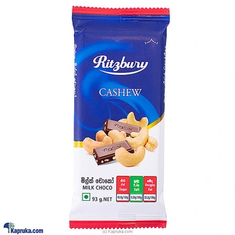 Ritzbury Cashew Milk Choco 93g Buy Ritzbury Online for specialGifts