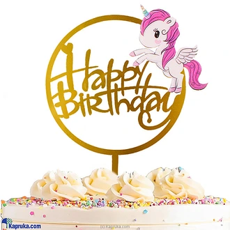 Whimsical Unicorn Birthday Cake Topper  Online for none