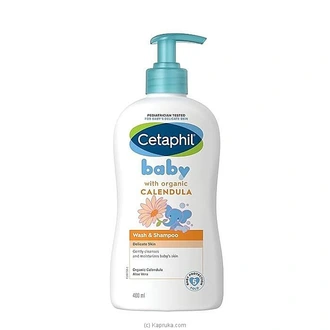 CETAPHIL BABY WASH AND SHAMPOO WITH ORGANIC CALENDULA 400ML  Online for none