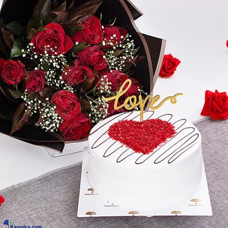 Ruby Roses Heartfelt Delight Cake Combo Pack  Online for none