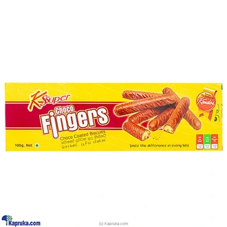 K - Super Choco Fingers Choco Coated Biscuits 105g  Online for none
