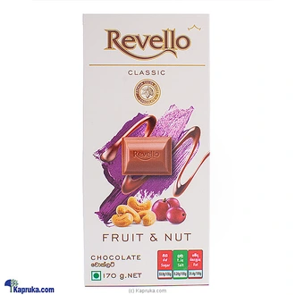 Revello Classic Fruit And Nut Chocolate 170g  Online for none