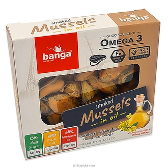 Banga Smoked Mussels In Oil -120g - Canned Food  Online for none