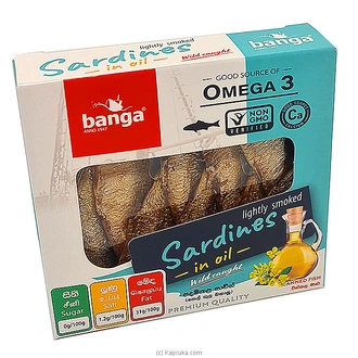 Banga Lightly Smoked Sardines In Oil -120g - Canned Food  Online for none