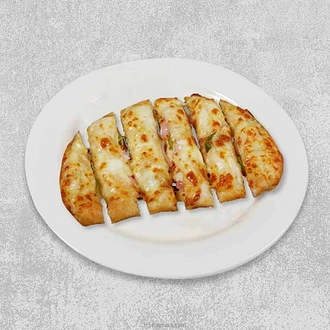 Cheesy Garlic Toast With Onions Green Chilies - Starters  Online for none