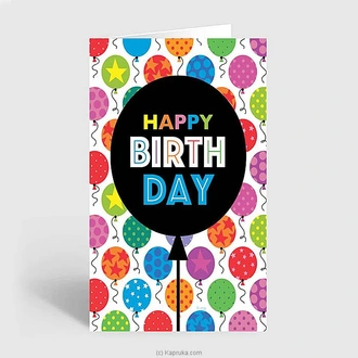 Balloons Happy Bday Greeting Card  Online for none