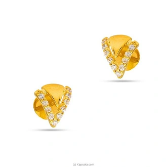 RAJA JEWELLERS 22K GOLD EAR STUD SET B-ZE006981 Buy Jewellery Online for specialGifts