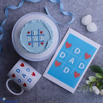 Dad`s Perfect Gift Combo With Bento Cake, Greeting Card And Mug  Online for none