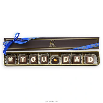 FATHER`S DAY LOVE YOU DAD 8 PIECE CHIC PAPERBOARD CHOCOLATE BOX  Online for none