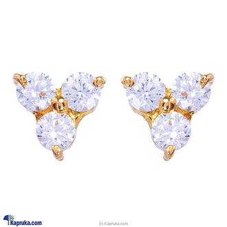 MALLIKA HEMACHANDRA 22kt Gold EAR STUD Set With Cubic Zirconia (E83/1) Buy Jewellery Online for specialGifts