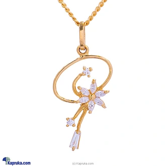 Mallika hemachandra 22kt gold pendant set with cubic zirconia (p  Online for none