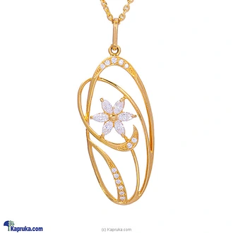 Mallika hemachandra 22kt gold pendant set with cubic zirconia (p  Online for none