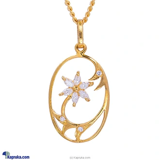 MALLIKA HEMACHANDRA 22kt Gold Pendant Set With Cubic Zirconia (P1368/1) Buy weddings Online for specialGifts