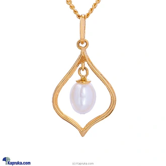 Mallika hemachandra 22kt gold pendant set with pearl and cubic z  Online for none