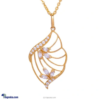 Mallika hemachandra 22kt gold pendant set with cubic zirconia (p  Online for none