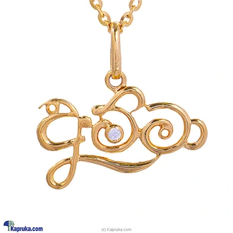 Mallika hemachandra 22kt gold pendant (p280/4)  Online for none